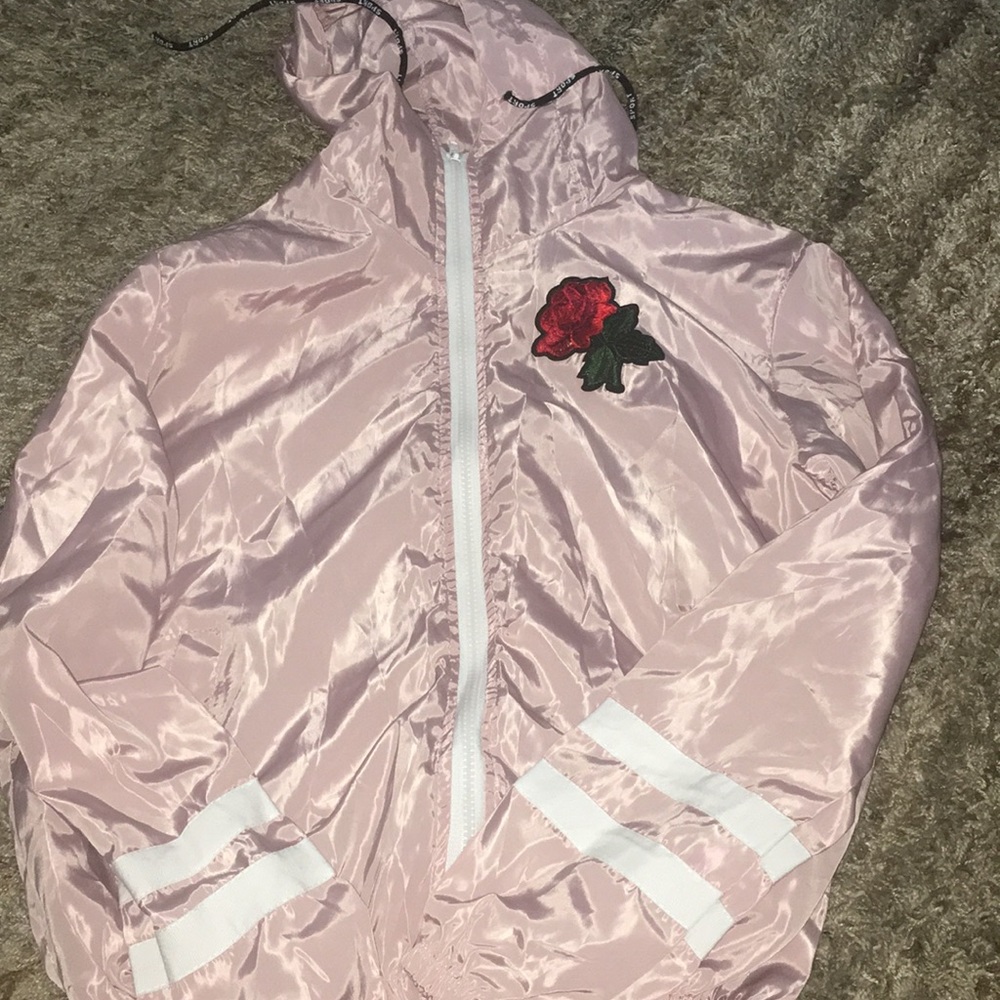 ‫Color Block Drawstring Hooded Zip